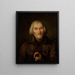 Portrait of an Old Man - Aleksander Rycerski — framed artwork on a wall