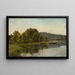 Landscape by the water's edge - Aleksander Swieszewski — framed artwork on a wall
