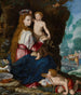 La Virgen con el niño San Juan Bautista - Alessandro Allori — vista de la obra