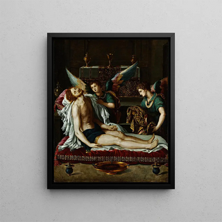 Alessandro Allori - The Body Of Christ Anointed By Two Angels.webp