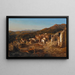 Vista de San Sebastiano en los Abruzos - Alessandro La Volpe — cuadro enmarcado en la pared