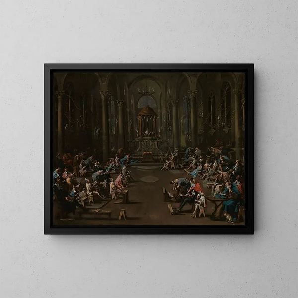 La Sinagoga - Alessandro Magnasco — cuadro enmarcado en la pared