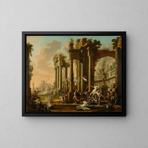 El Triunfo de Venus - Alessandro Magnasco — cuadro enmarcado en la pared