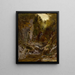 La rivière Opalescente Flume Adirondacks - Alexander Helwig Wyant — framed artwork on a wall