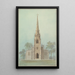 Church of the Holy Apostles, New York - Alexander Jackson Davis — framed artwork on a wall
