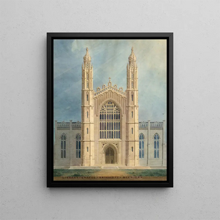 Alexander Jackson Davis - Library and Chapel University of Michigan Ann Arbor front elevation.webp