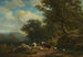 Paisaje con un campesino y su rebaño - Alexander Joseph Daiwaille — vista de la obra