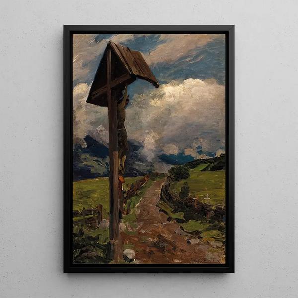 A sanctuary by the roadside - Alexander Koester — framed artwork on a wall