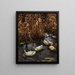 Eight ducks in the autumn reeds - Alexander Koester — framed artwork on a wall