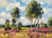 Abedules en un paisaje de brezal en Viktring, Carintia - Alexander Koester — vista de la obra