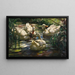 Patos en el estanque forestal - Alexander Koester — cuadro enmarcado en la pared