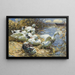 Sept patos junto al agua - Alexander Koester — cuadro enmarcado en la pared