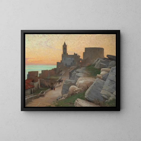 Saint Pierre de Portovenere, Toscana - Alexander Mann — cuadro enmarcado en la pared