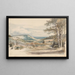 Box Hill from West Humble Lane - Alexander Monro — framed artwork on a wall