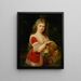 Joven mujer con frutas - Alexander Nyulassy — cuadro enmarcado en la pared