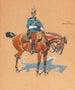 Un dragón real imperial a caballo - Alexander Pock — vista de la obra