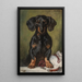 Le cher, intelligent, joyeux et fidèle Mungerl - Alexander Pock — framed artwork on a wall
