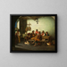 Una fiesta en una taberna romana - Alexander Rizzoni — cuadro enmarcado en la pared