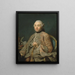 Baron de Neubourg Cromire - Alexander Roslin — framed artwork on a wall