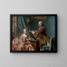 Double portrait painting - Alexander Roslin — framed artwork on a wall