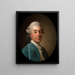 Retrato de Charles Marin de La Haye des Fossés, recaudador general del rey 1736-1790 - Alexander Roslin — cuadro enmarcado en la pared