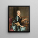 Retrato de Marguerite de Conzié - Alexander Roslin — cuadro enmarcado en la pared