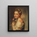 Portrait of the artist's wife Marie Suzanne née Giroust - Alexander Roslin — framed artwork on a wall