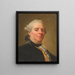 Autorretrato - Alexander Roslin — cuadro enmarcado en la pared