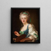 L'artiste Anne Vallayer Coster - Alexander Roslin — framed artwork on a wall