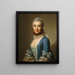 Unknown Lady - Alexander Roslin — framed artwork on a wall