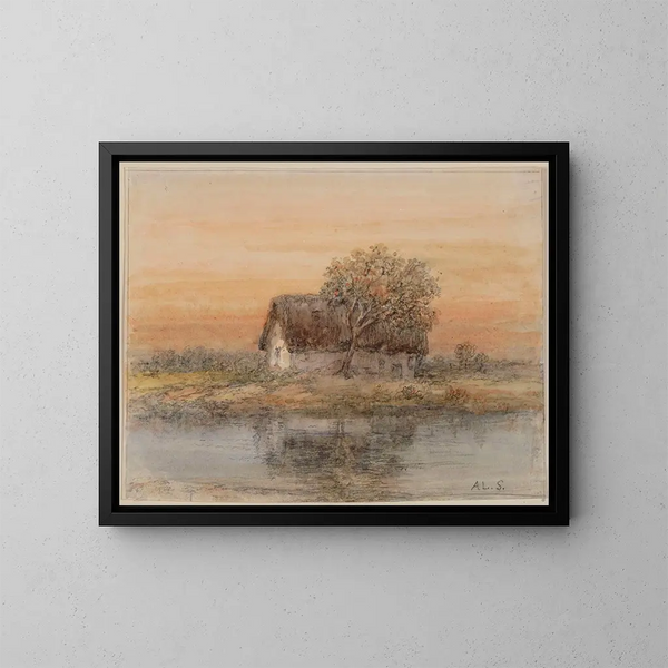 cerrado con árbol - Alexander Schaepkens — cuadro enmarcado en la pared