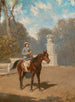 Una dama a caballo - Alexander von Bensa — vista de la obra