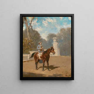 Alexander Von Bensa - A Lady on Horseback.webp