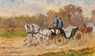 Alexander Von Bensa - Motiv aus dem Prater bei Wien.webp