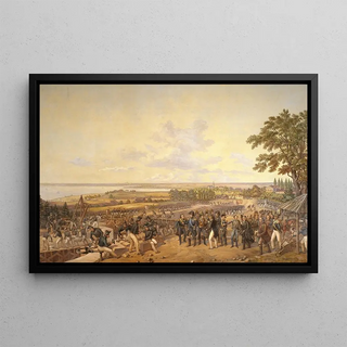 Alexander Wetterling - King Carl XIV Johan of Sweden Visiting the Canal Locks at Berg in 1819.webp