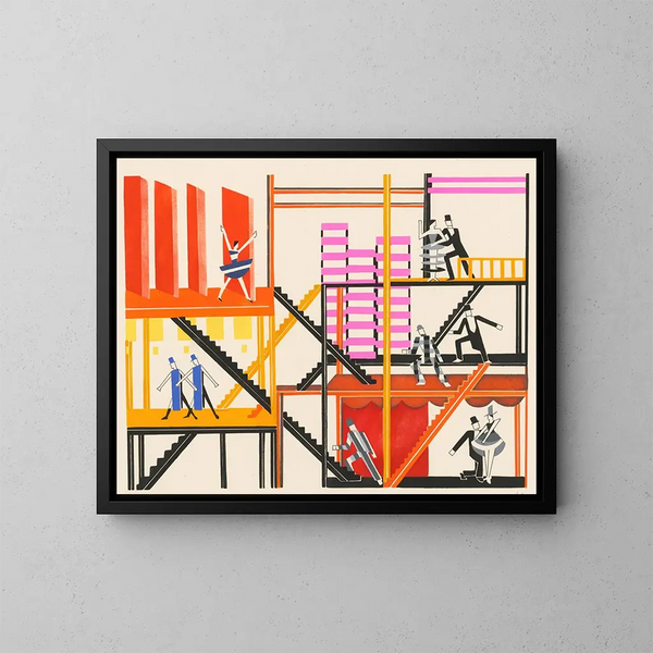 Maquettes de teatro 4 - Alexandra Exter — cuadro enmarcado en la pared