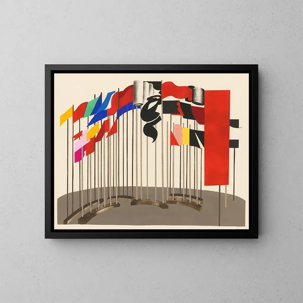 Maquettes de teatro 5 - Alexandra Exter — cuadro enmarcado en la pared