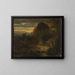 Paisaje de la tarde - Alexandre-Gabriel Decamps — cuadro enmarcado en la pared
