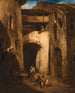 de la corte italiana - Alexandre-Gabriel Decamps — vista de la obra