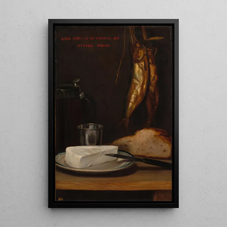 AlexandreGabriel Decamps - Still Life with Herring Bread and Cheese.webp