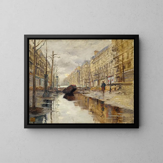 Alexandre Bloch - Le boulevard Haussmann pendant les inondations de 1910.webp