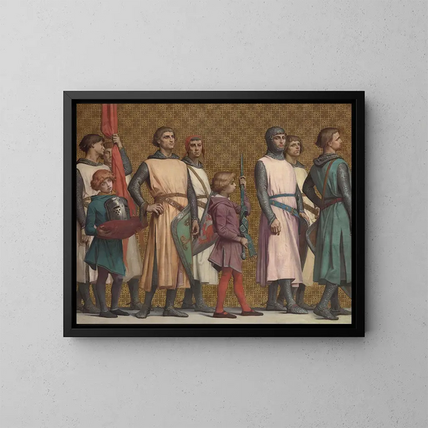 La vida de San Luis - Alexandre Cabanel — cuadro enmarcado en la pared