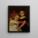Retrato de las dos hermanas - Alexandre Cabanel — cuadro enmarcado en la pared