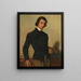 Retrato de un joven artista - Alexandre Cabanel — cuadro enmarcado en la pared