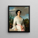 Portrait of Mademoiselle Louise Mars - Alexandre Cabanel — framed artwork on a wall