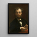 Retrato de Pierre Cabanel - Alexandre Cabanel — cuadro enmarcado en la pared