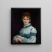 Retrato de Mademoiselle Fanny Clapp - Alexandre Cabanel — cuadro enmarcado en la pared