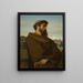 A young Roman monk thinker - Alexandre Cabanel — framed artwork on a wall