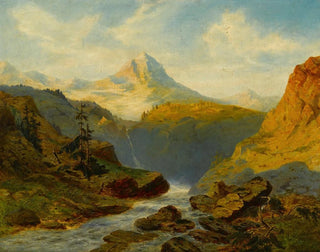 Alexandre Calame - A river in the Alps.webp