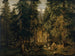 Bosque en las altas montañas con un rebaño de cabras - Alexandre Calame — vista de la obra